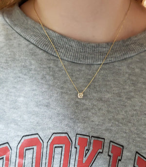 0.50 Ct Diamond Necklace, 14K Gold Lab Grown Diamond Solitaire Pendant