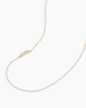 14K Gold Alphabet Necklace NikNenz™ Premium Gold & Diamonds