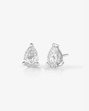 Radiant Pear Lab Diamond Studs.