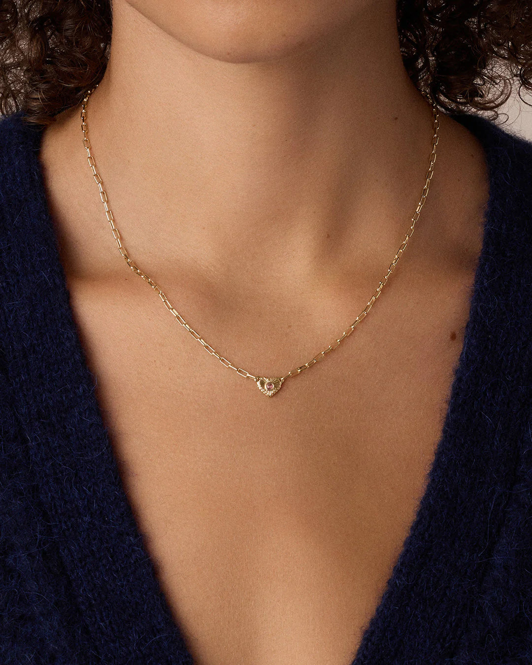 Birthstone Heart Necklace NikNenz™ Premium Gold & Diamonds