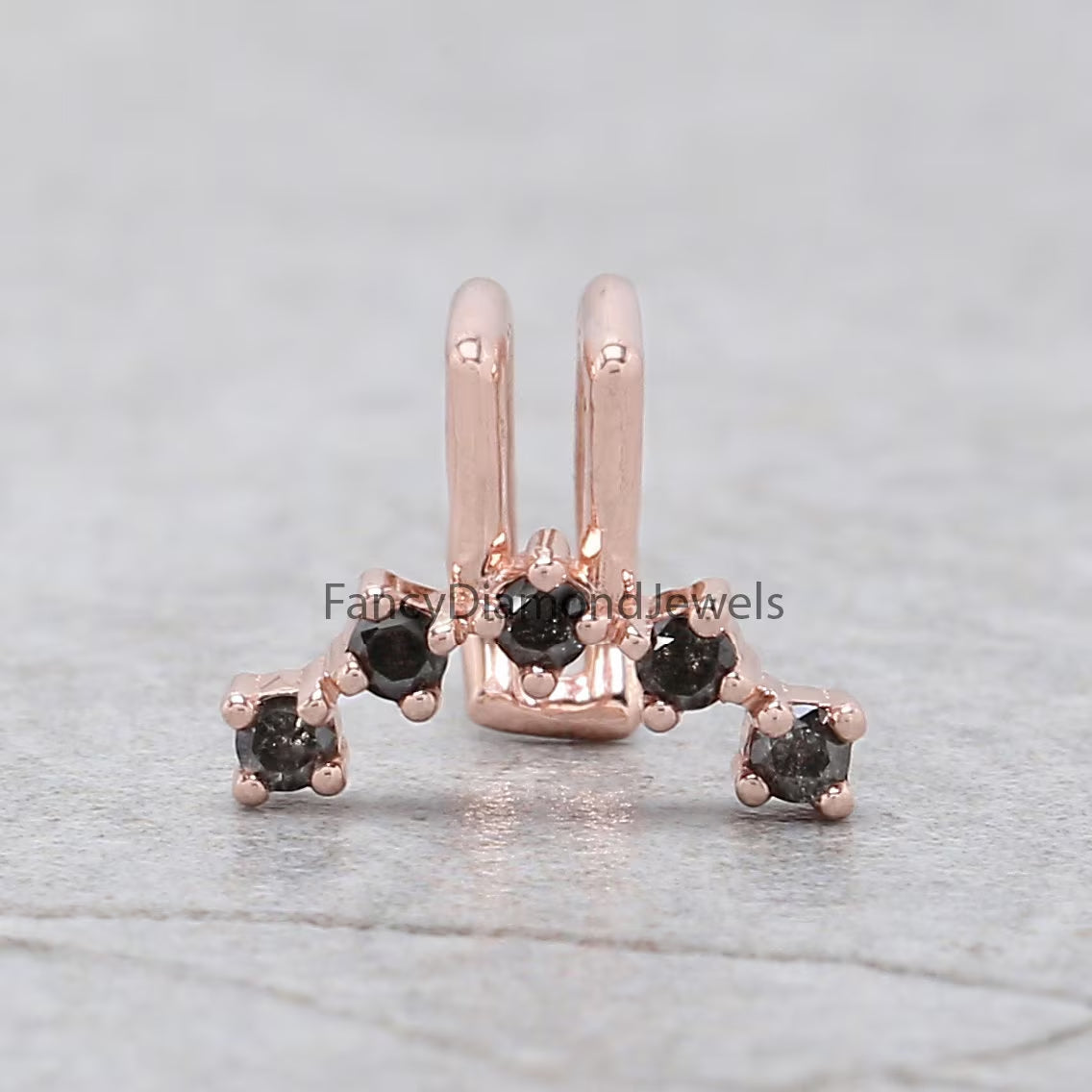 Ear Cuff Earrings, Ear Wraps, Earring Cuffs, Natural Diamond Ear Cuff, No Piercing Ear Cuff, 14K Gold Diamond Ear Cuff, Gold Ear Wrap KD1070