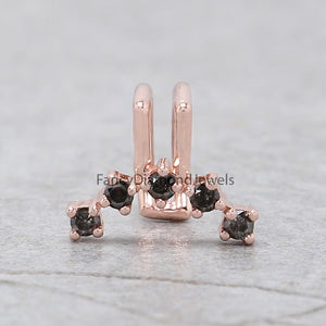 Ear Cuff Earrings, Ear Wraps, Earring Cuffs, Natural Diamond Ear Cuff, No Piercing Ear Cuff, 14K Gold Diamond Ear Cuff, Gold Ear Wrap KD1070