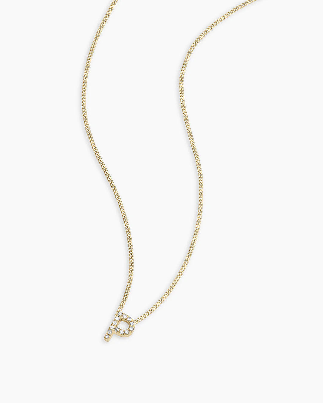 14K Diamond Alphabet Necklace