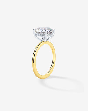 Stunning 4.60 Carat Round Lab Diamond with Whisper Thin® Hidden Halo.