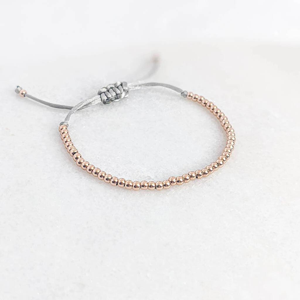 Personalized 50th Birthday Friendship Bracelet for Women – Unique Bead Gift.