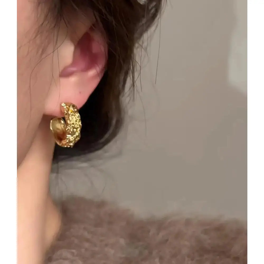 Elegant 14K Gold Twisted Hoop Earrings - Perfect Birthday & Bridesmaid Gift.