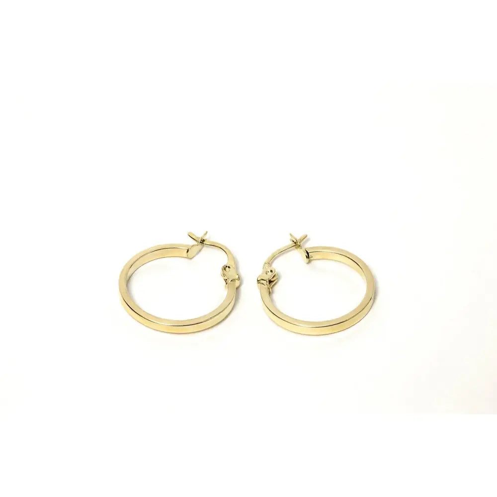 Elegant 14K Solid Gold Minimalist Lightweight Hoop Earrings – Perfect Gift for Her.