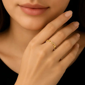 Elegant 14K Yellow Gold Ichthus Fish Ring – Perfect Meaningful Gift for Pisces Women, Birthdays & Everyday Luxury.
