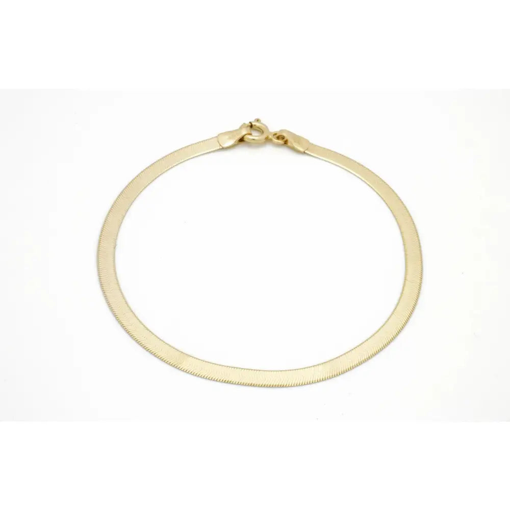 Elegant 18K Solid Gold Beaded Bracelet - Adjustable Minimalist Chain Jewelry.