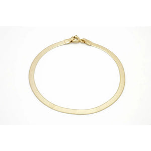 Elegant 18K Solid Gold Beaded Bracelet - Adjustable Minimalist Chain Jewelry.