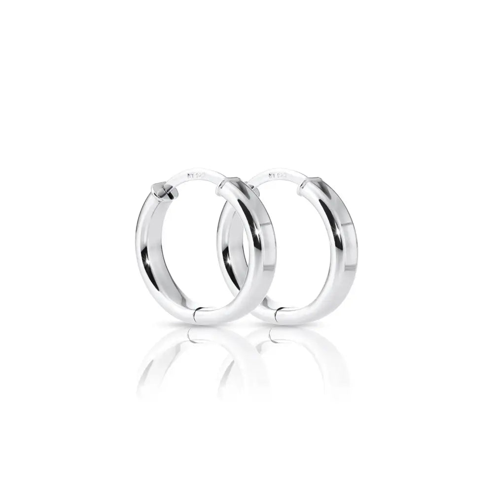 Elegant 925 Sterling Silver Small Huggie Hoop Earrings - Available in 18MM & 20MM.
