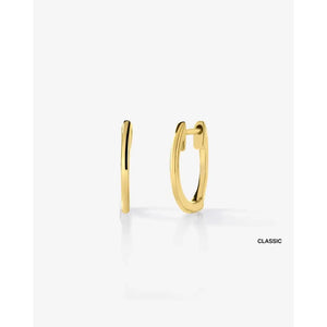 Elegant Classic Gold Huggie Earrings for Timeless Style.