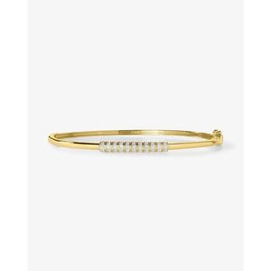 Elegant Diamond Bar Bangle - Timeless Luxury Accessory.