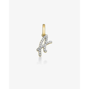 Elegant Diamond Initial Pendant - Personalize Your Style!.