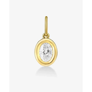 Elegant Framed Lab-Diamond Pendant for Timeless Style.