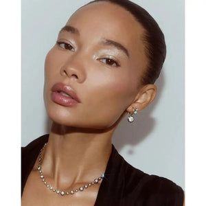 Elegant Georgian Lab Diamond Tennis Necklace - Timeless Sparkle.