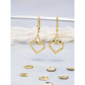 Elegant Heart Hoop Earrings in 14K Solid Gold or 925 Sterling Silver – Perfect Romantic Gift for Valentine’s Day, Birthdays & Everyday Glamour.