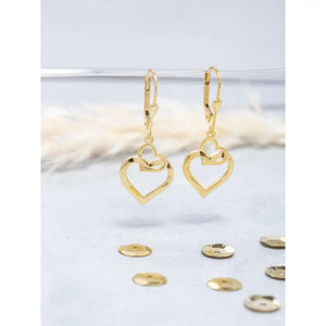 Elegant Heart Hoop Earrings in 14K Solid Gold or 925 Sterling Silver – Perfect Romantic Gift for Valentine’s Day, Birthdays & Everyday Glamour.