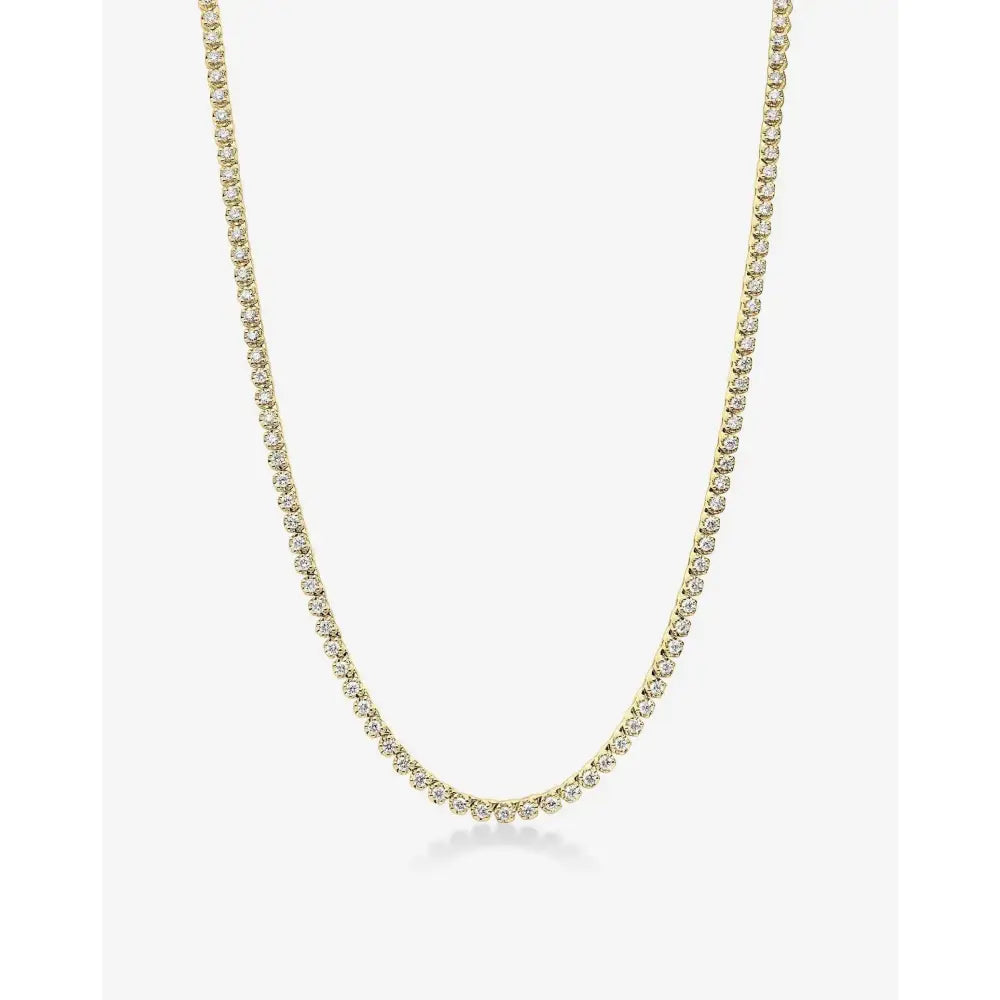 Elegant Mini Diamond Tennis Necklace - Timeless Sparkle for Every Occasion.