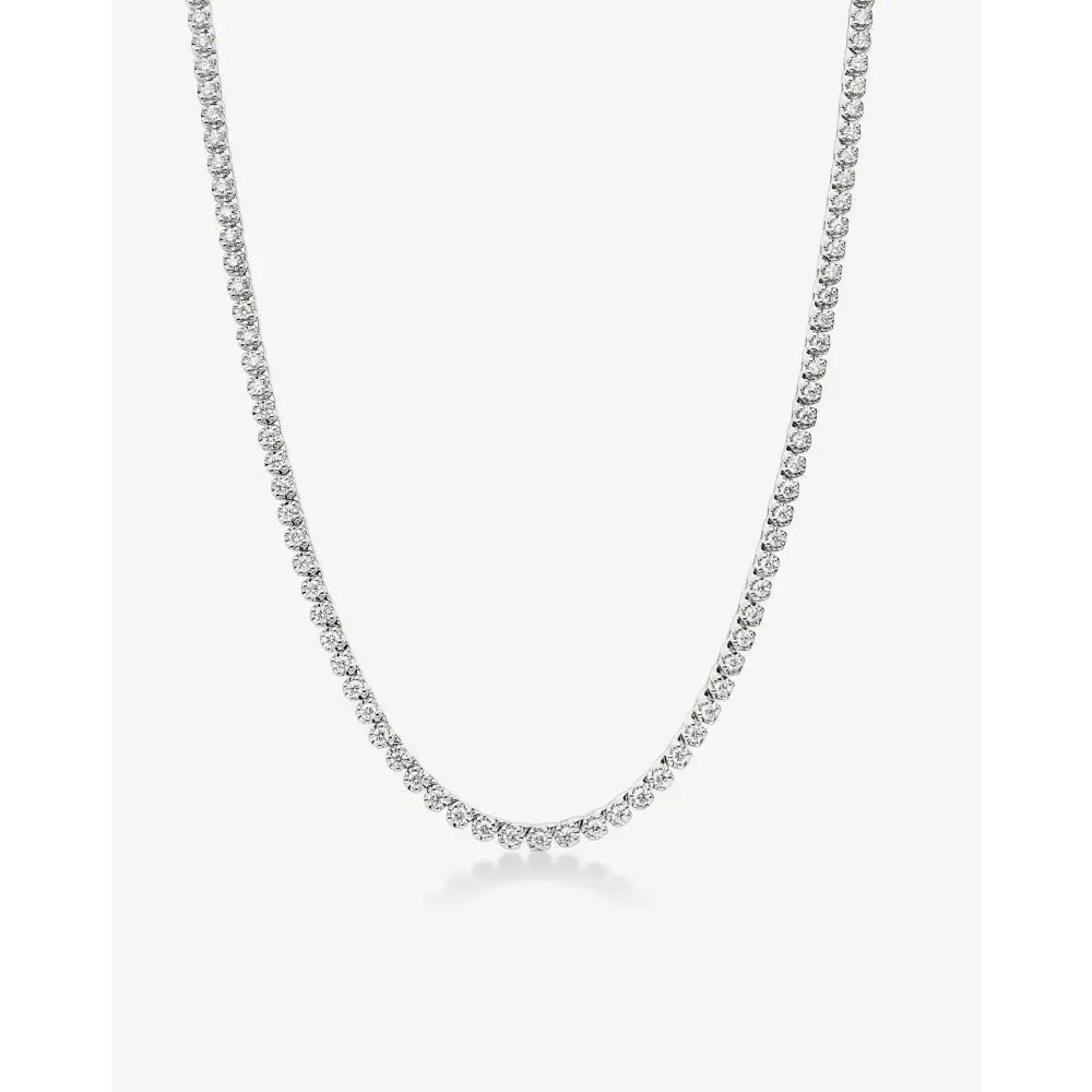 Elegant Mini Diamond Tennis Necklace - Timeless Sparkle for Every Occasion.