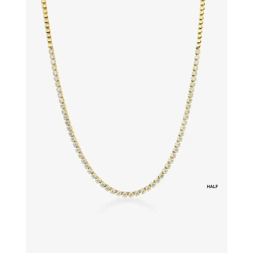 Elegant Mini Diamond Tennis Necklace - Timeless Sparkle for Every Occasion.