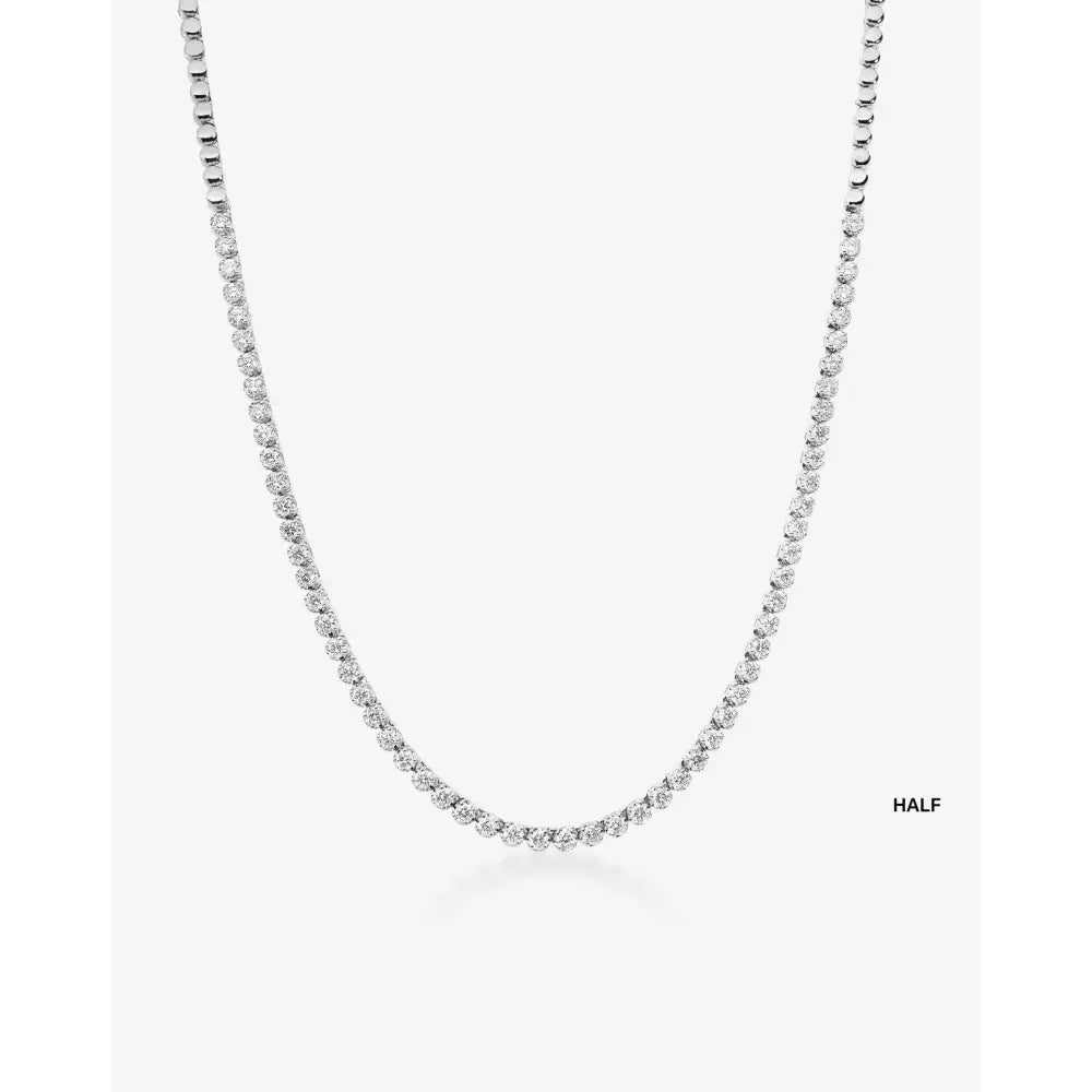 Elegant Mini Diamond Tennis Necklace - Timeless Sparkle for Every Occasion.