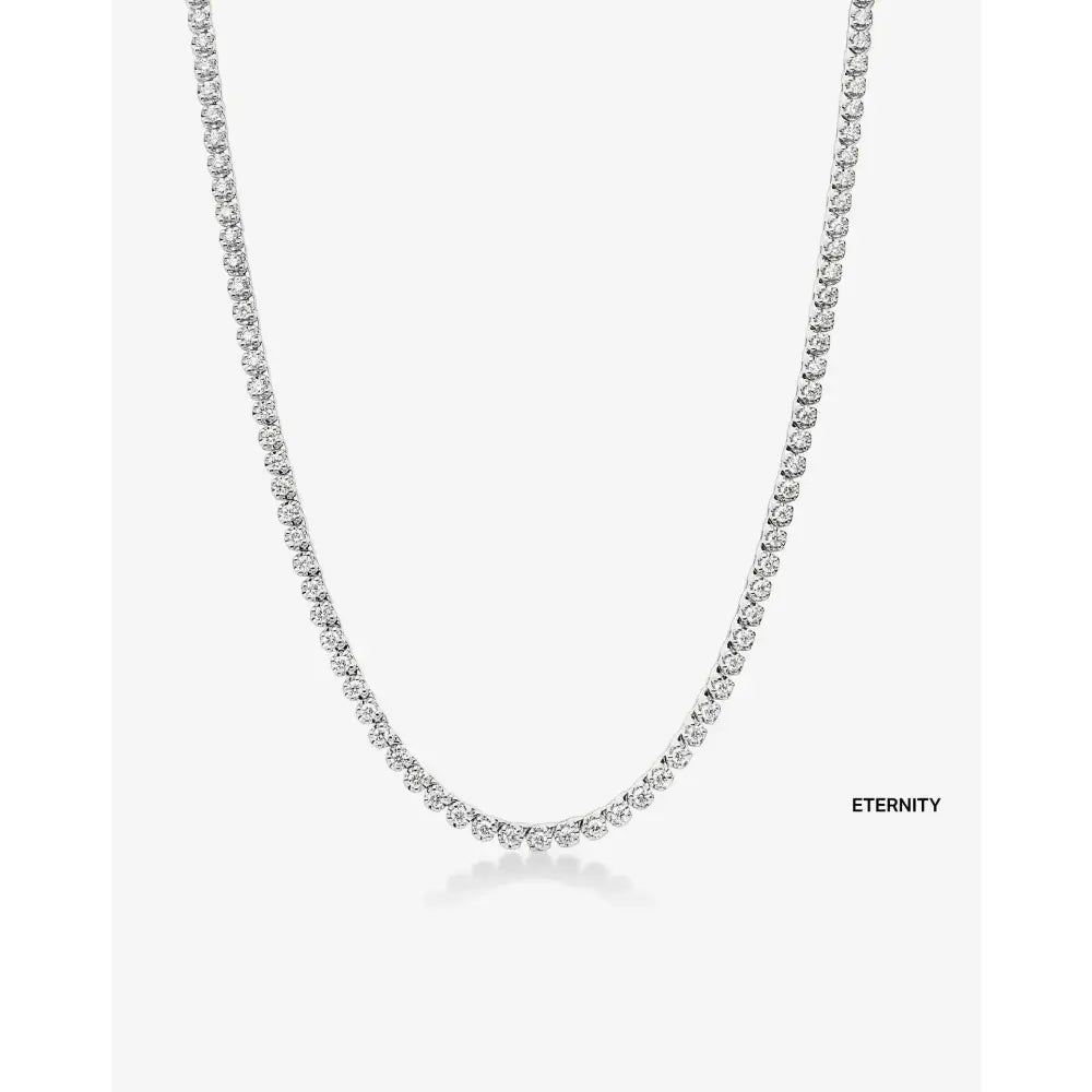 Elegant Mini Diamond Tennis Necklace - Timeless Sparkle for Every Occasion.
