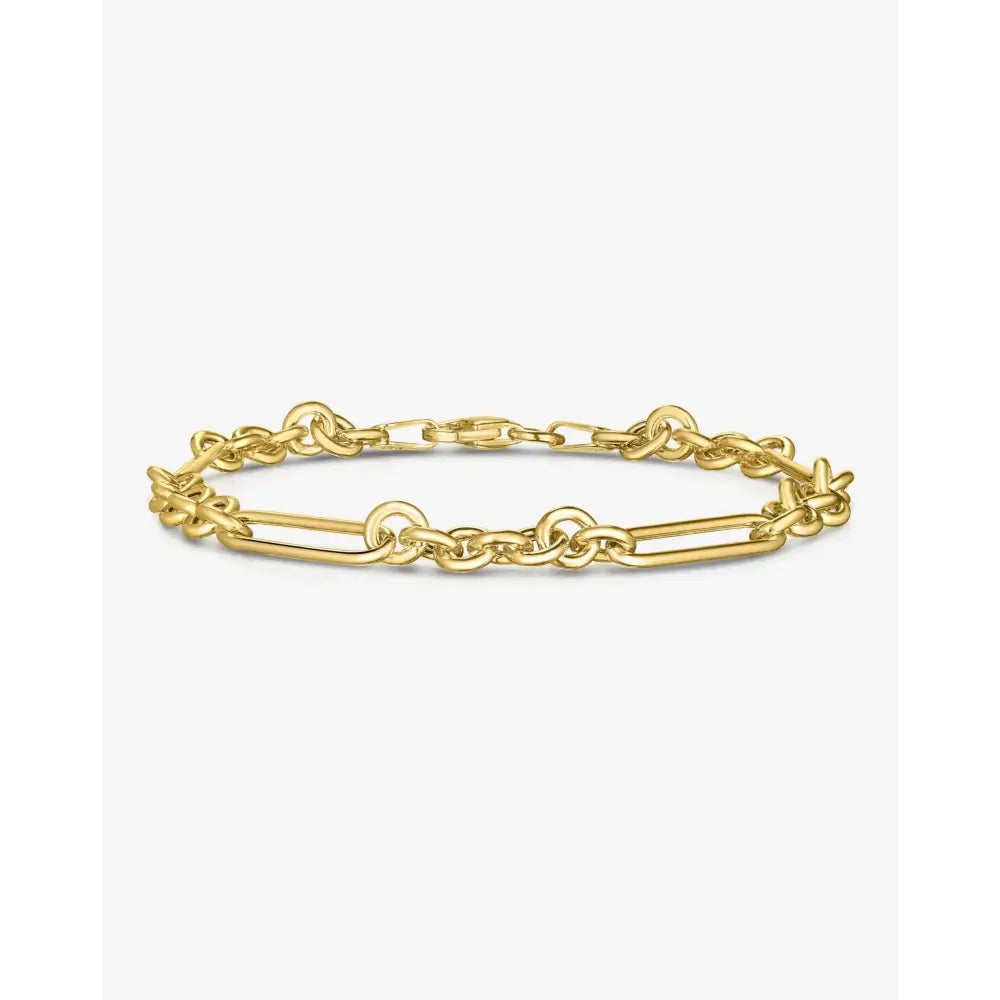 Elegant Mixed Link Chain Bracelet - Perfect for Any Occasion.