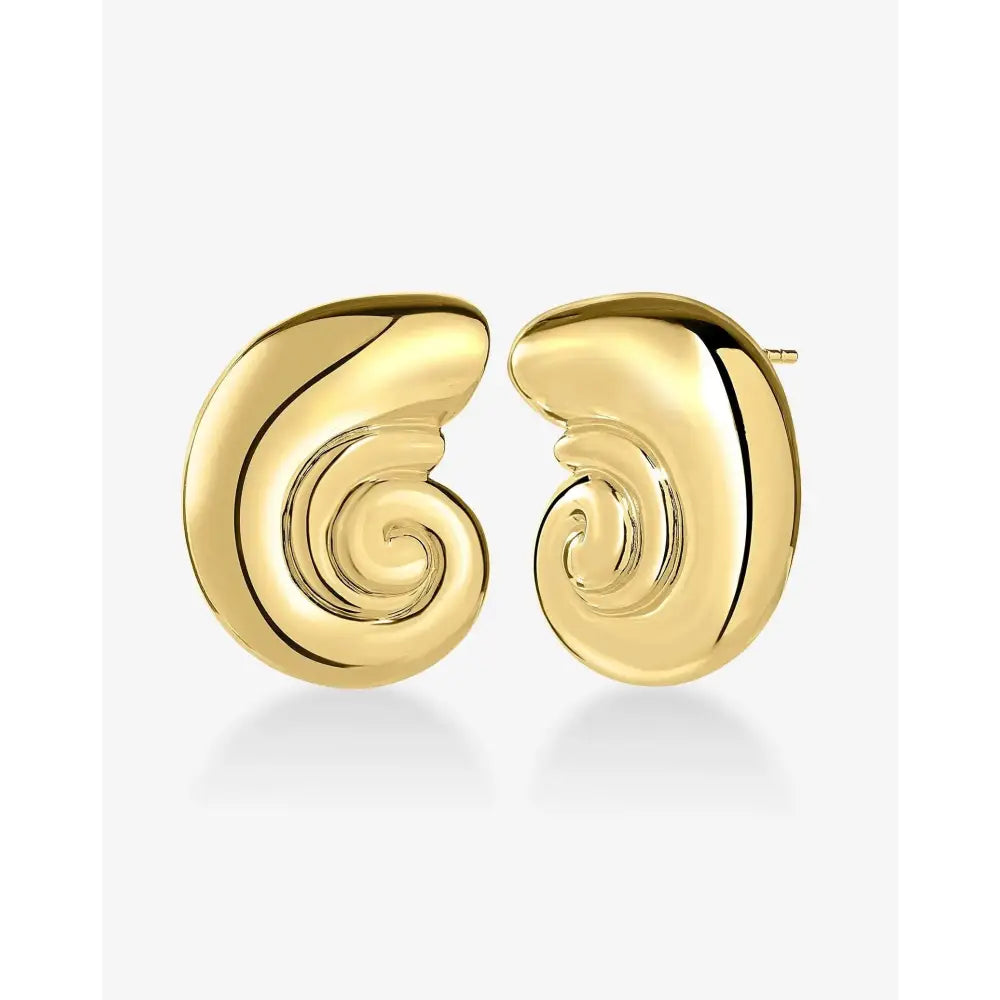 Elegant Nautilus Shell Earrings for a Coastal Chic Look.