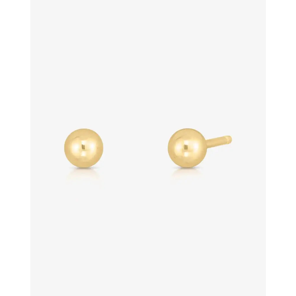 Elegant Petite Gold Stud Earrings.