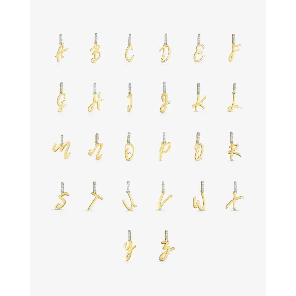 Elegant Script Initial Pendant - Personalize Your Style!.