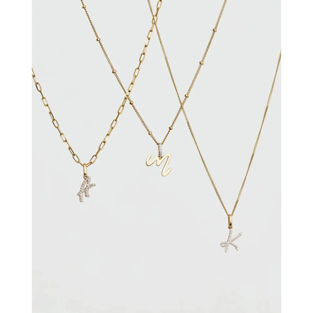 Elegant Script Initial Pendant - Personalize Your Style!.