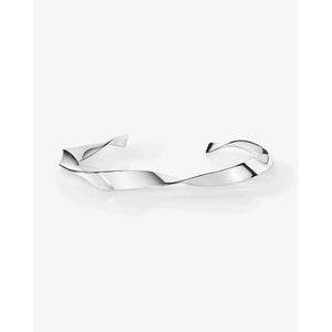 Elegant Silver Twist Cuff Bracelet – Timeless Style and Sophistication.