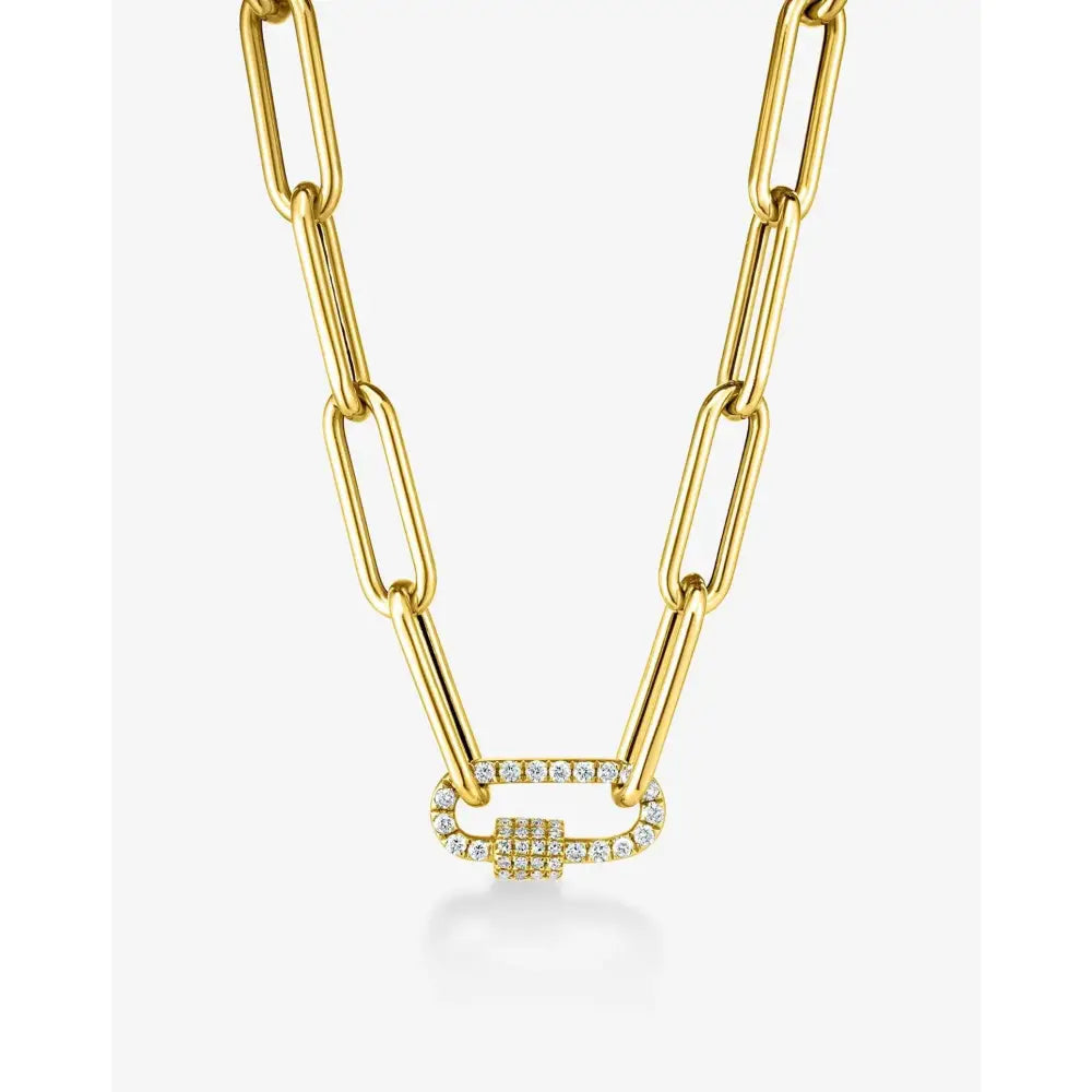 Elegant Split Chain Necklace - A Statement Accessory for Every Occasion.