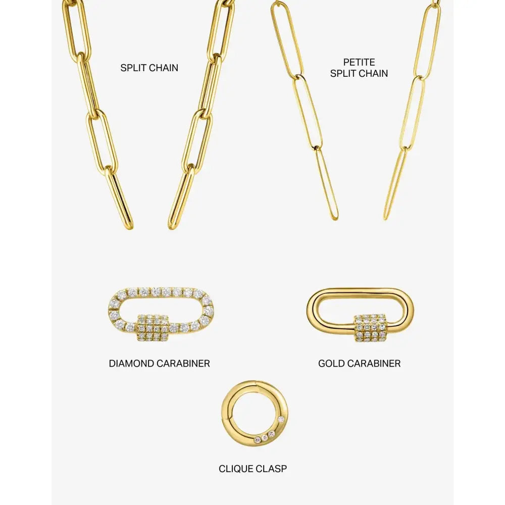 Elegant Split Chain Necklace - A Statement Accessory for Every Occasion.