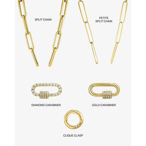 Elegant Split Chain Necklace - A Statement Accessory for Every Occasion.
