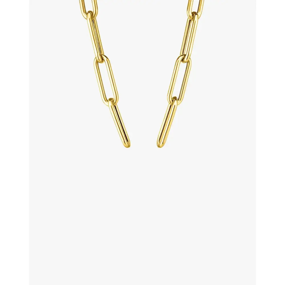 Elegant Split Chain Necklace - A Statement Accessory for Every Occasion.