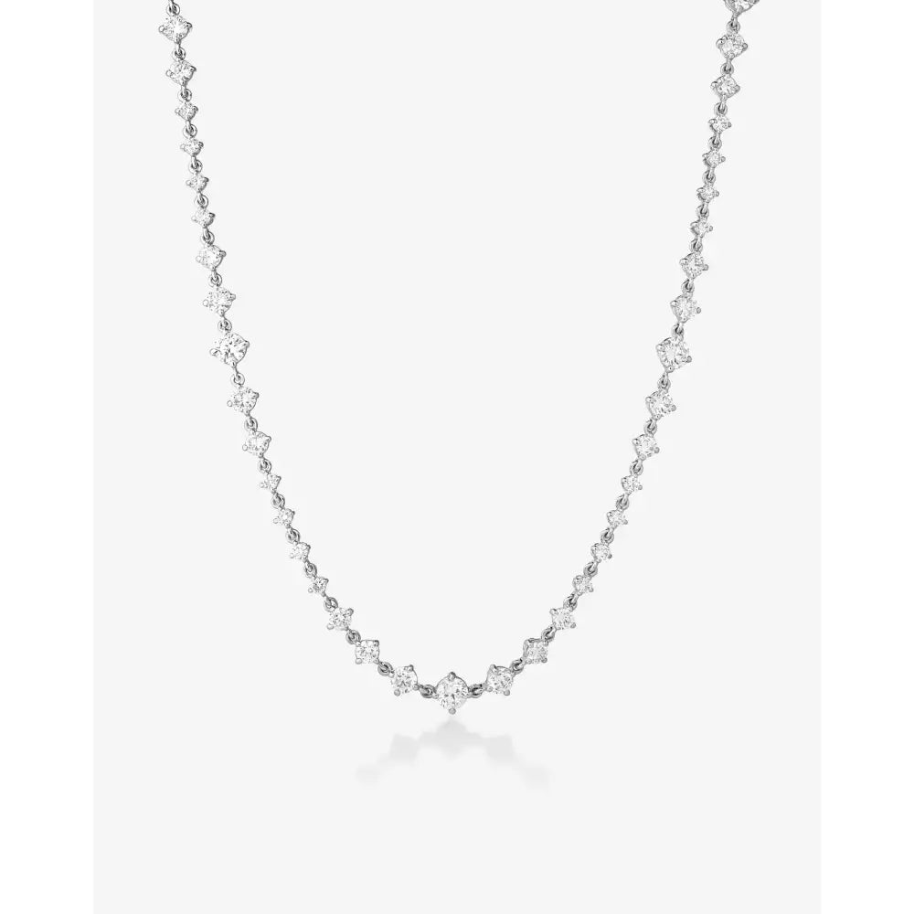 Elegant Starlight Lab Diamond Tennis Necklace.