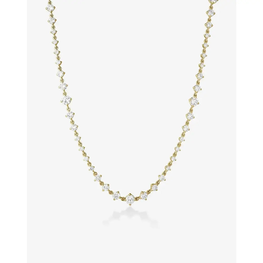 Elegant Starlight Lab Diamond Tennis Necklace.