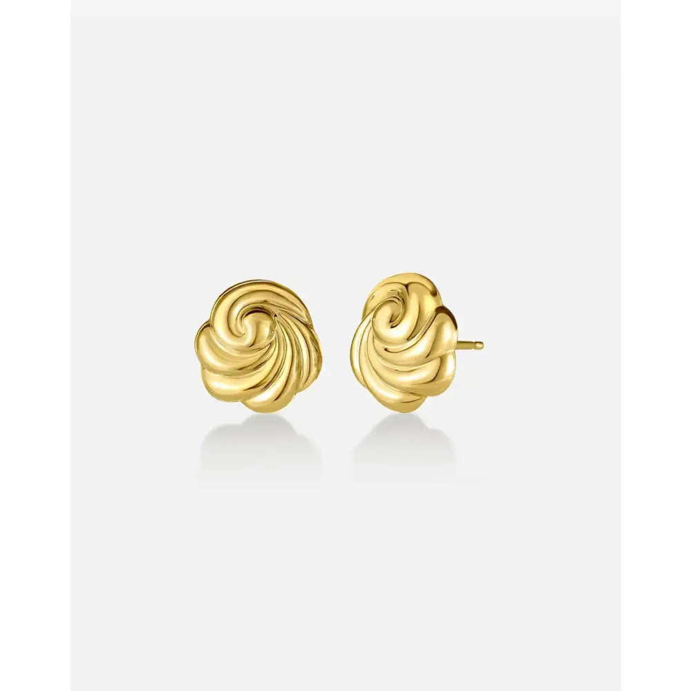 Elegant Swirling Studs - A Touch of Whimsy for Any Occasion.