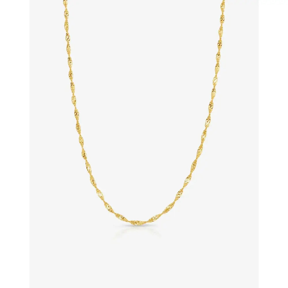 Elegant Twisted Dorica Chain Necklace - A Timeless Statement Piece.