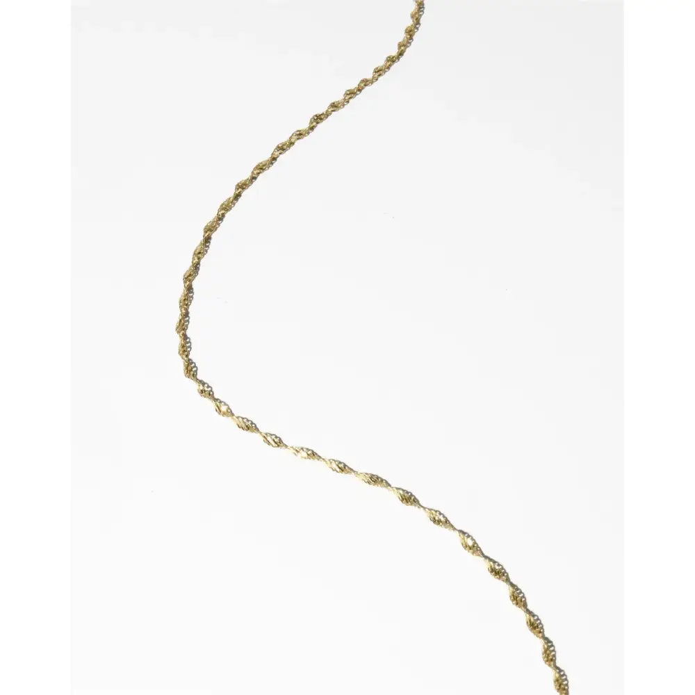 Elegant Twisted Dorica Chain Necklace - A Timeless Statement Piece.