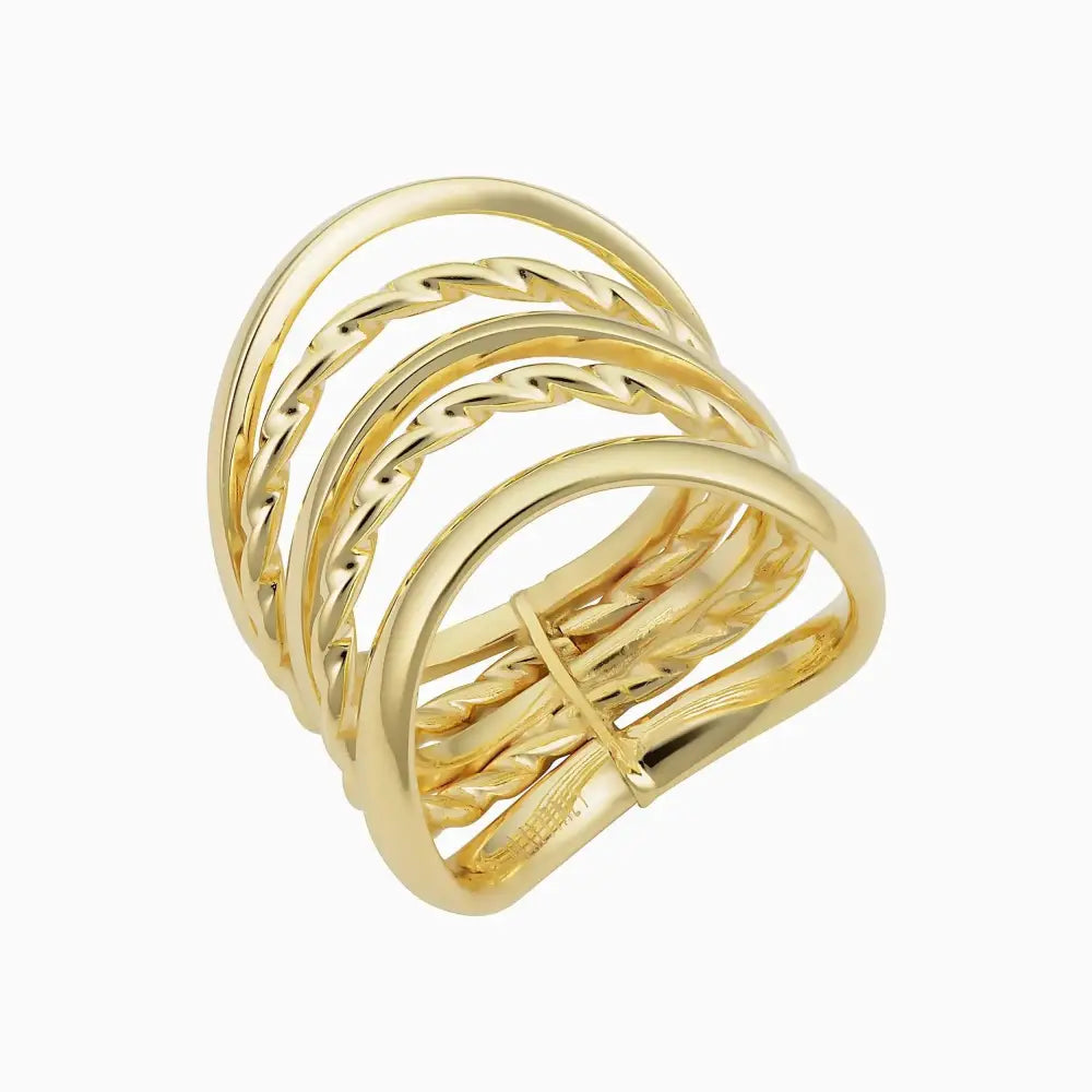 Elegant Wavy Stack Ring - Perfect for Any Occasion!.