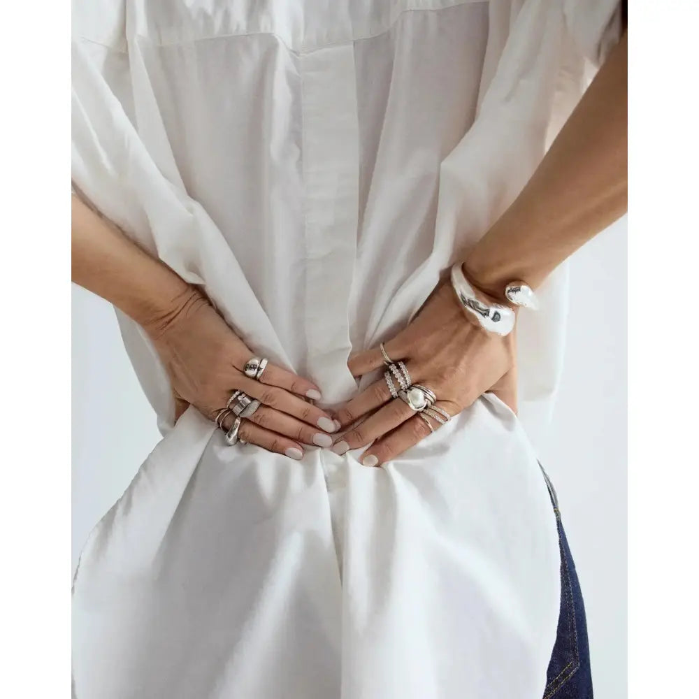 Elegantly Curved Coco Bangle.