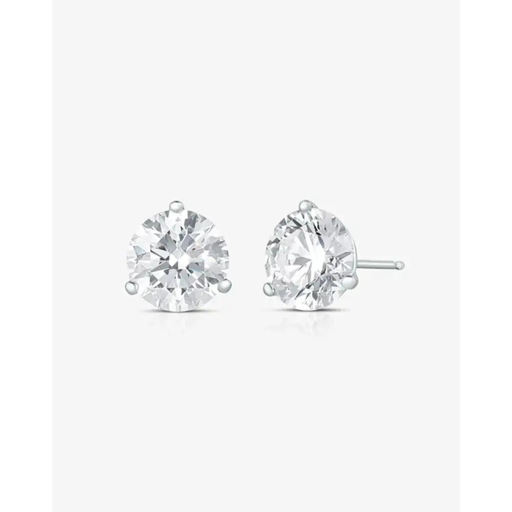 Elevate Your Elegance with Round Lab Diamond Studs.