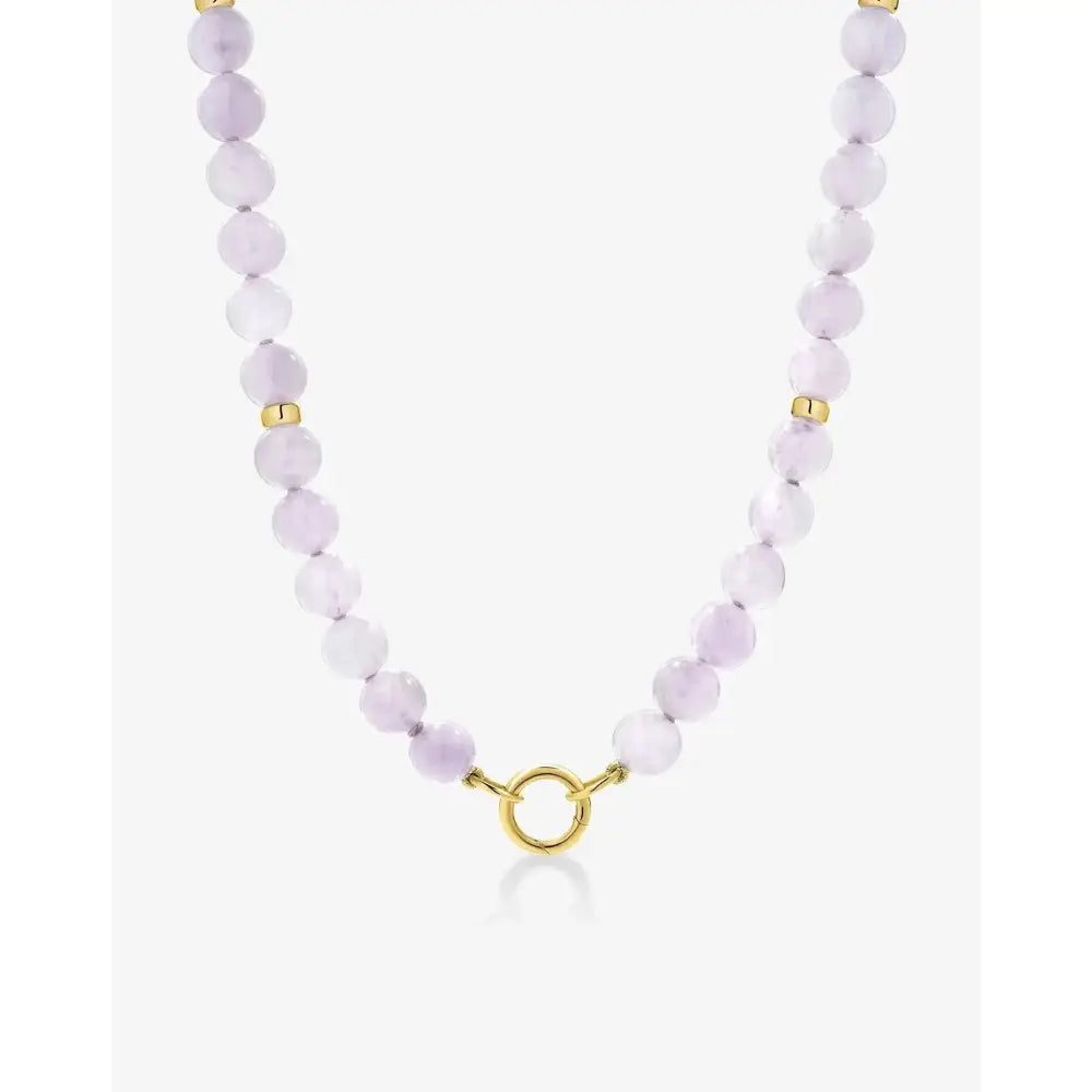 Enchanting Lavender Mist Necklace - Elegance in Every Bloom.