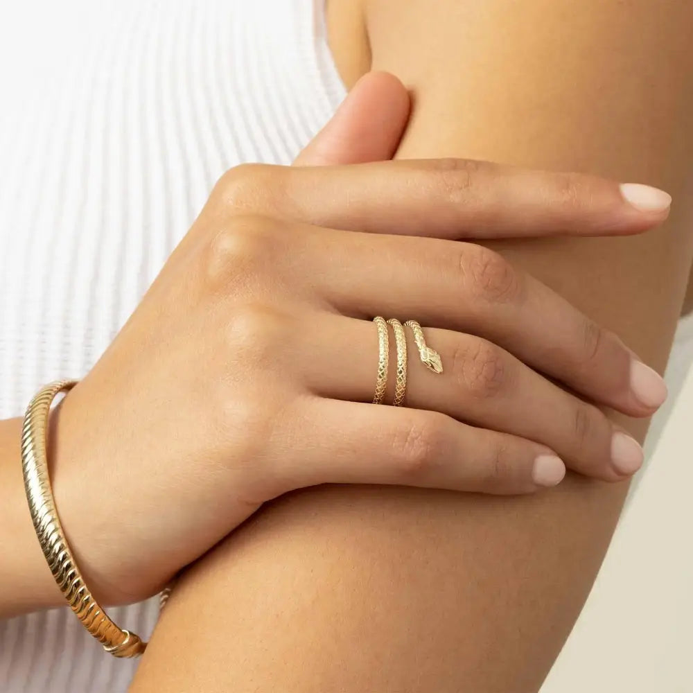 Enchanting Snake Charmer Ring - Embrace Your Wild Side.