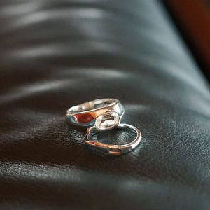 Estée Lalonde Chunky Sapphire Ring Sterling Silver