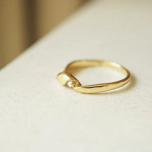 Estée Lalonde Fine Flow Diamond Ring 14Ct Solid Gold
