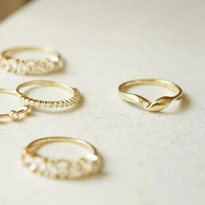 Estée Lalonde Fine Flow Diamond Ring 14Ct Solid Gold